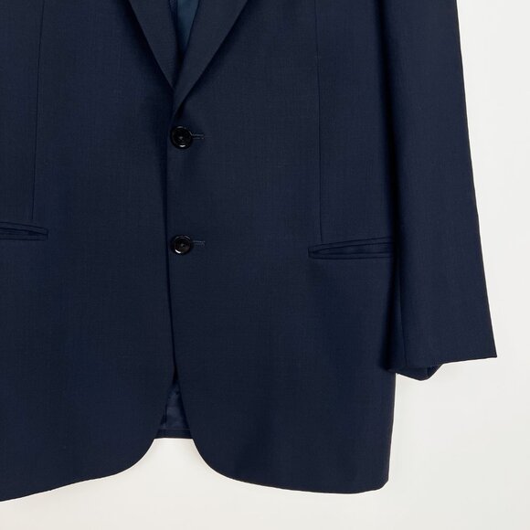 Armani Collezioni Harry Rosen 100% Wool Black Blazer Suit Jacket Coat Italy 42 R - Picture 10 of 13
